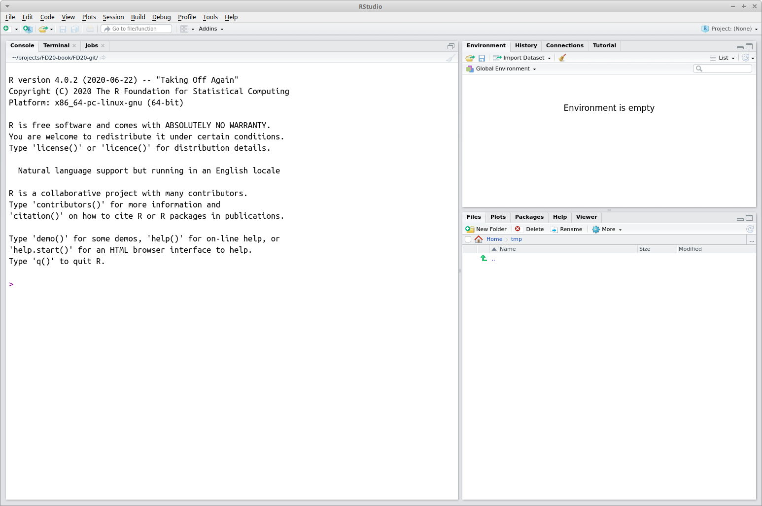 The RStudio IDE.